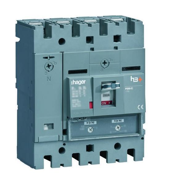 INTERRUPTOR AUTOMTICO CAJA MOLDEADA h3+ P160 4P N0-63% 100A 40kA REL TM