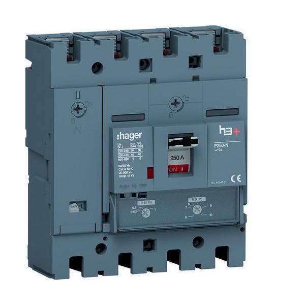 INTERRUPTOR AUTOMTICO CAJA MOLDEADA h3+ P250 4PN0-100% 250A 40kA REL TM