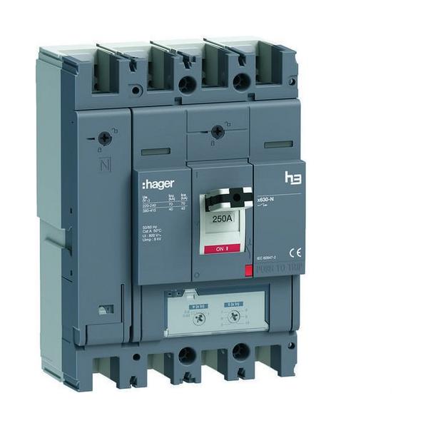 INTERRUPTOR AUTOMTICO CAJA MOLDEADA h3+ P630 3P3D 250A 40kA REL TM