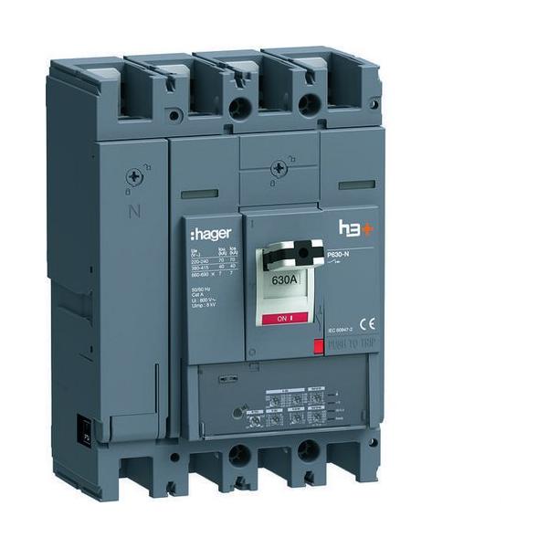 INTERRUPTOR AUTOMTICO CAJA MOLDEADA h3+ P630 4P4D N0-50-100% 630A 40kA LSI