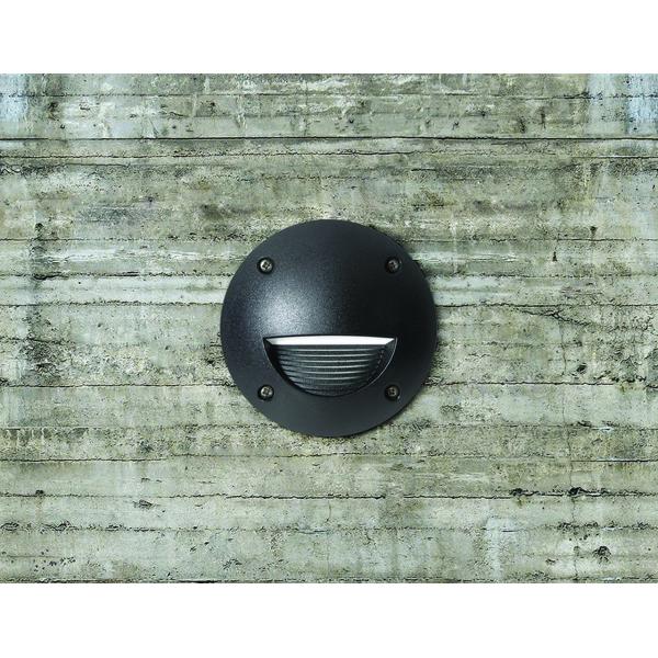 EMPT.PARED DEVON ASYMMETRIC ROUND IP66 GX53 LED T2 3W 380lm/395lm/415lm CRI80