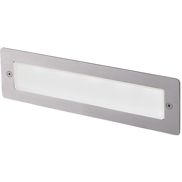 EMPOTRABLE PARED DAS IP65 LED SMD 5W 710lm CRI80 3000K 86 INOX