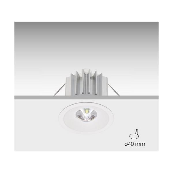 LUMINARIA DE EMERGENCIA IZAR LED 2N30 TCA ANTIPÁNICO BLANCO