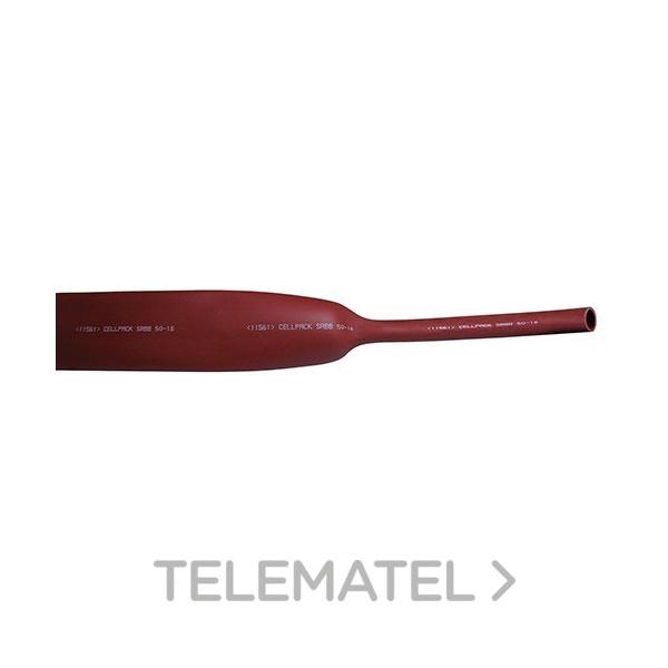 TUBO TERMORRETRCTIL SRBB 80-26/1000 ROJO OSCURO EN TRAMOS 1m