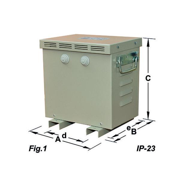 TRANSFORMADOR MONOFSICO TRG 8kVA IP23 230/230V