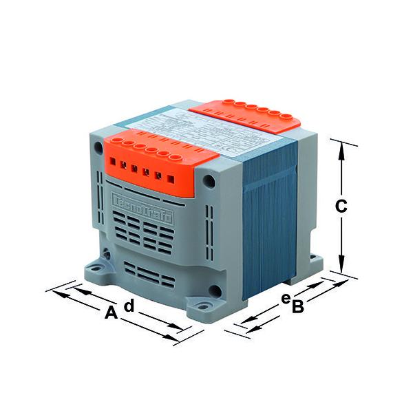 TRANSFORMADOR MONOFSICO TKS 25VA IP20 230-400/12-24V