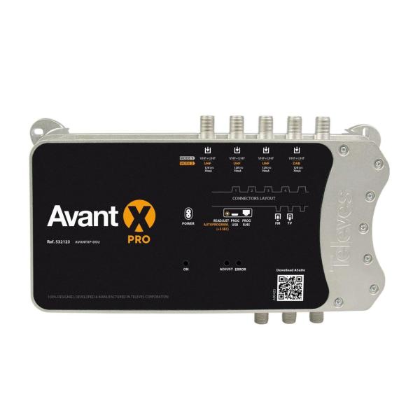 AMPLIFICADOR PROGRAMABLE AVANT X PRO FM-4x(U/V) FM-DAB-3xU