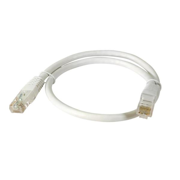 CABLE DE RED U/UTP CU CAT6 PVC BLANCO 0,5m (BOLSA)