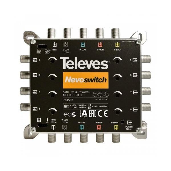 MULTISWITCH NEVOSWITCH 5x5x8 TERMINAL CASCADA