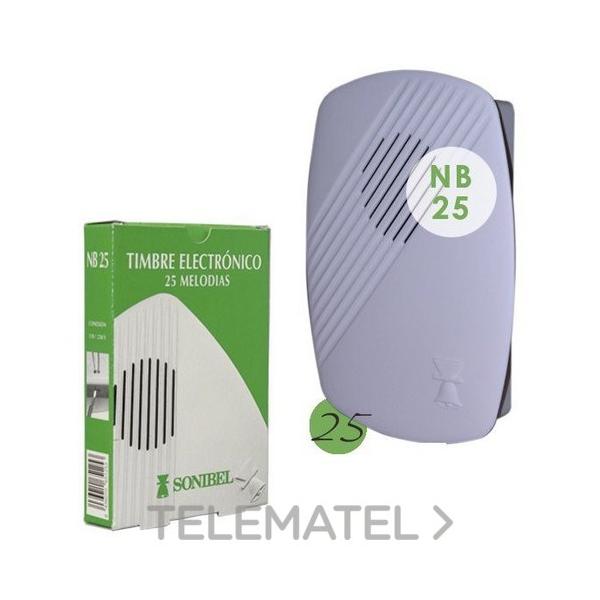 TIMBRE HOGAR 25 MELODAS 110/230V