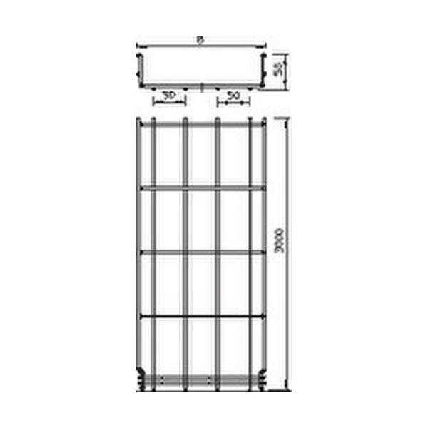 BANDEJA REJILLA GRM55/200 GALVANIZADO