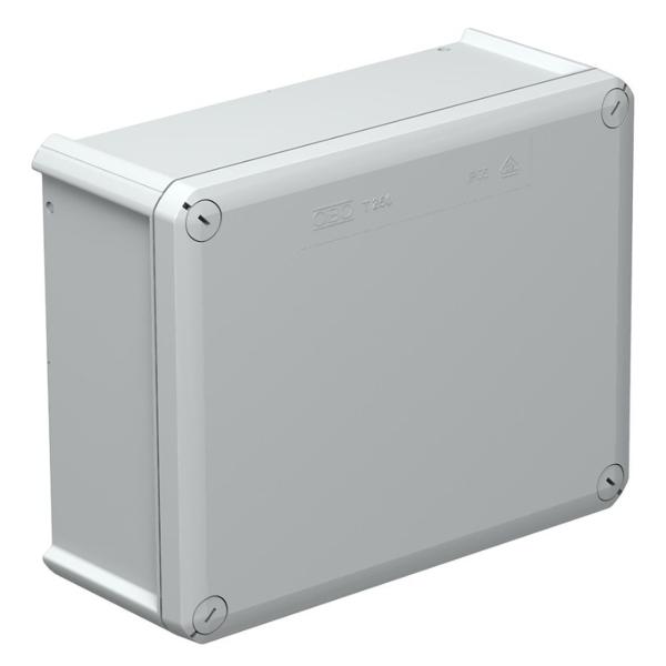 CAJA DERIVACIN CIEGA T250-OE 240x190x95 POLIPROPILENO GRIS