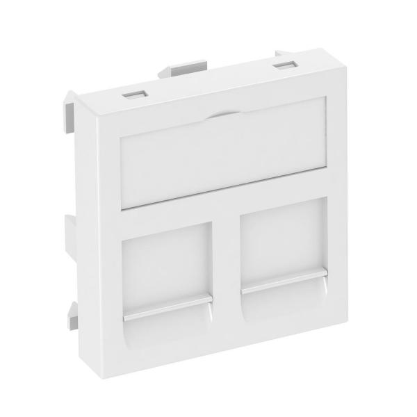 MARCO PARA MDULO CONEXIN 45x45mm PC BLANCO