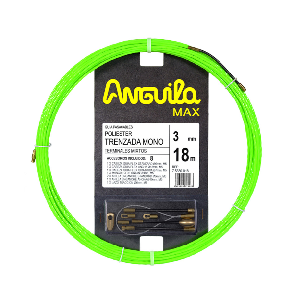 TRENZADO MONO TERMINABLES INTCMB.18m ANGUILA MAX d.3mm VDF.