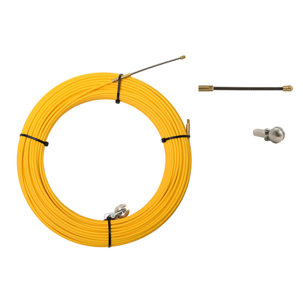 PASACABLES FIBRA AUTOENERGÉTICA 9mm 60m AMARILLO