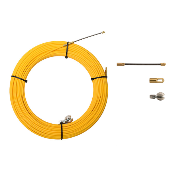 PASACABLES FIBRA AUTOENERGÉTICA 4,5mm 50m AMARILLO