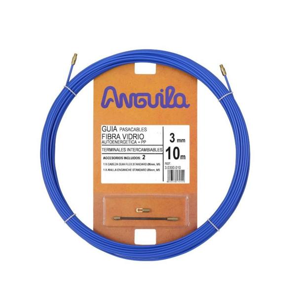 PASACABLES FIBRA AUTOENERGÉTICA 3mm 10m AZUL