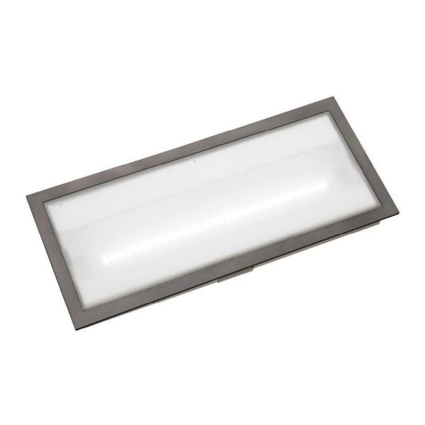 LUMINARIA EMERGENCIA TECHO VOLUTTA LED 1h 220lm NO PMT.345x153x40mm Al