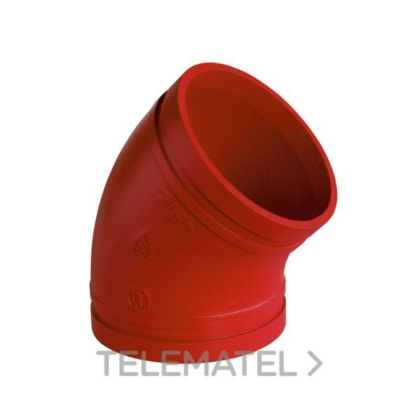 CODO 45 FIGURA 120 DN50 PINTURA ROJA