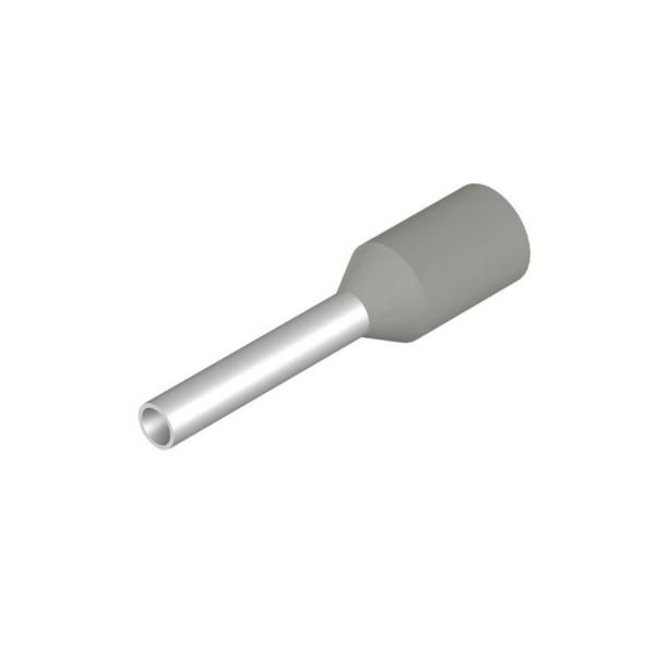 TERMINAL TUBO 0.75mm/14 GRIS ROLLO