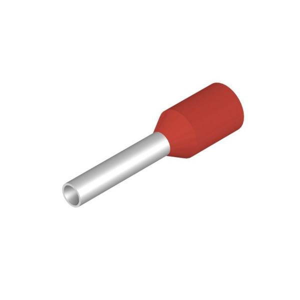 TERMINAL TUBO 1mm/14 ROJO ROLLO