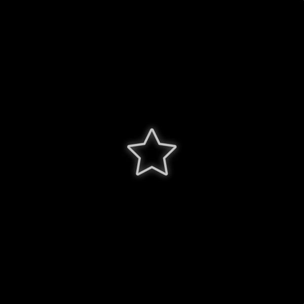 LUMINARIA DECORATIVA STAR MINI 50 CM BLANCA DOBLE NEON BLANCO