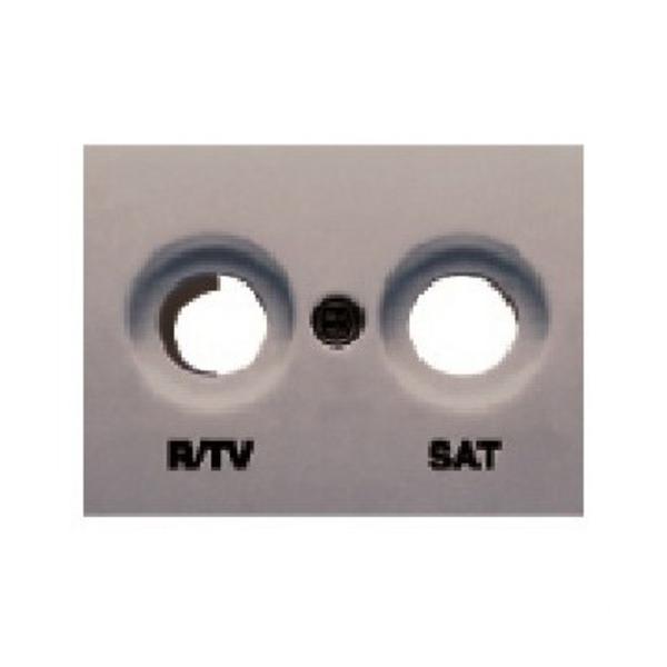 TAPA R/TV-SAT SERIE CORAL EN GRIS SOMBRA