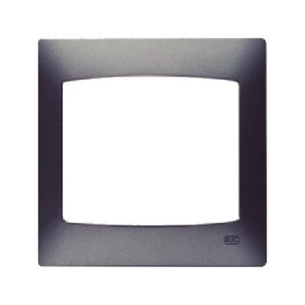 PLACA 1 ELEMENTO HORIZONTAL SERIE CORAL SIN BASTIDOR EN GRIS LAVA