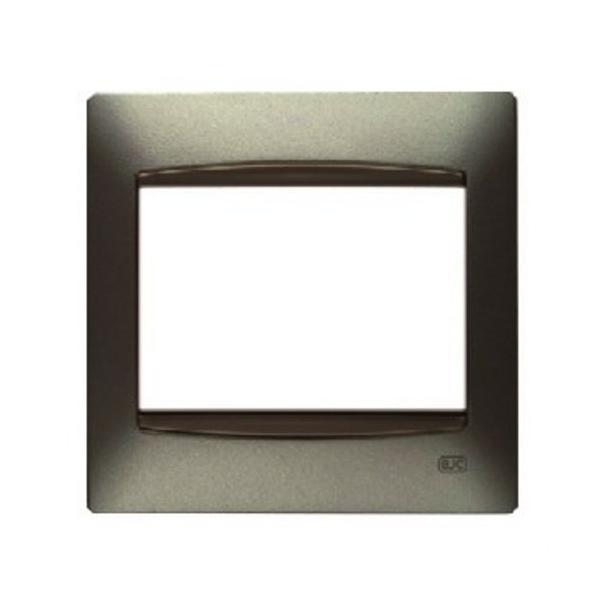 PLACA 1 ELEMENTO HORIZONTAL SERIE CORAL EMBELLECEDOR SIN BASTIDOR EN GRIS SOMBRA