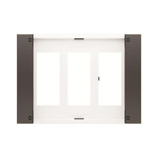 PLACA PARA CAJA DE SUELO 3 COLUMNAS BLANCO