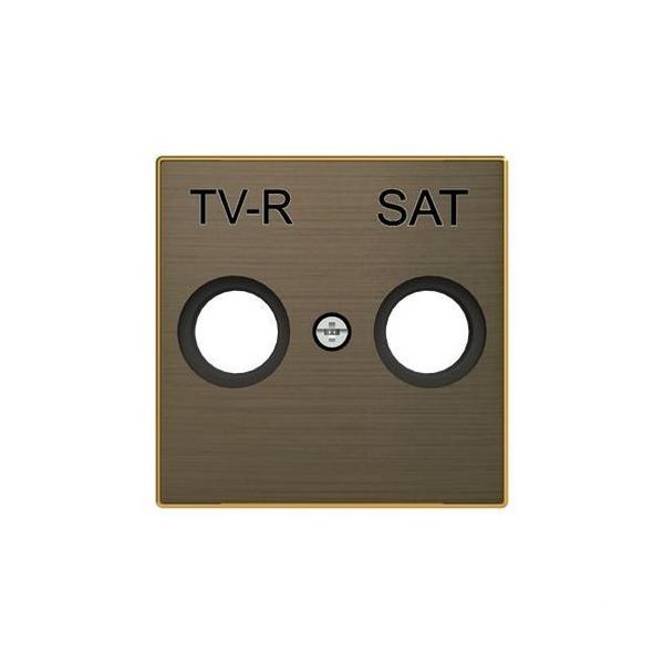 TAPA TOMA TV+R / SAT DE LA SERIE SKY COLOR ORO ENVEJECIDO