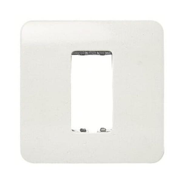 PLACA SIN TORNILLOS CON 1 MDULO STYLO BLANCO ALPINO