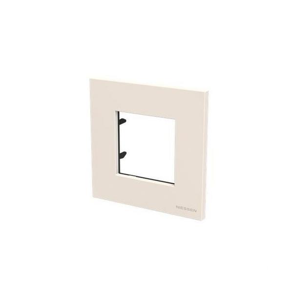 PLACA SIN GARRAS DE 4 VENTANAS HORIZONTALES STYLO BLANCO ALPINO