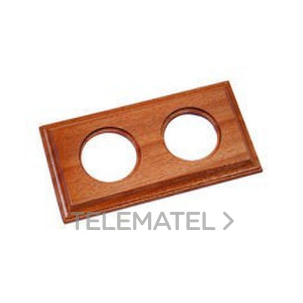 MARCO 2 ELEMENTOS CLASICA QUAD MADERA NATURAL (PACK)