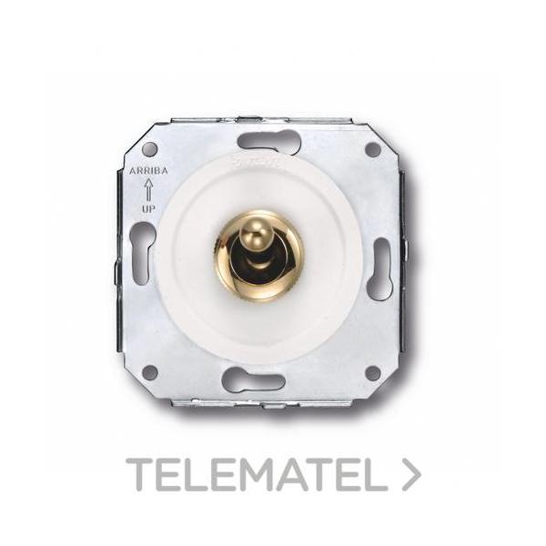 INTERRUPTOR MANECILLA 10A 250V ORO / BLANCO (PACK)