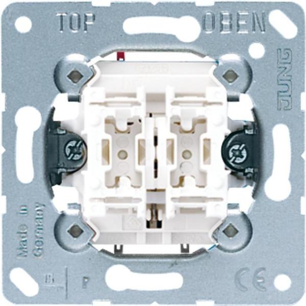 MECANISMO DOBLE PULSADOR UNIPOLAR 10AX 250V