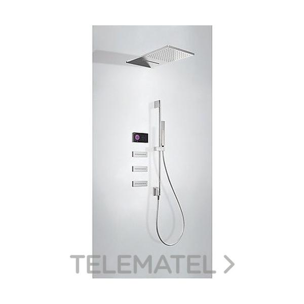 KIT ELTRON.DU.TERMTC.EMP.SHOWER TECHNOLOGY ROCR.DU.INOX A PARED 2 tipos CHORRO