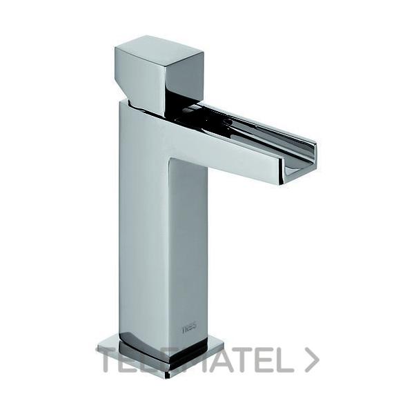 MONOMANDO LAVABO SLIM-TRES CASCADA VOLANTE CROMO