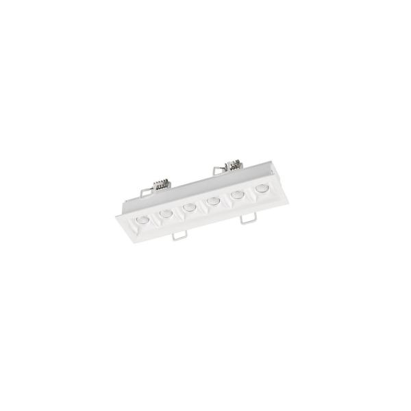 EMPOTRABLE TECHO CON MARCO BENTO 6xled 12,6W 34 3000K BLANCO BLANCO