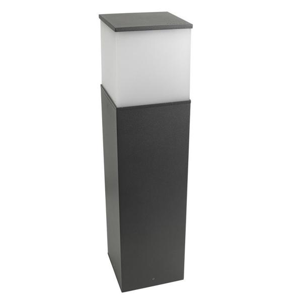 BALIZA CUBIK 15x15x60 E27 60W GRIS URBANO