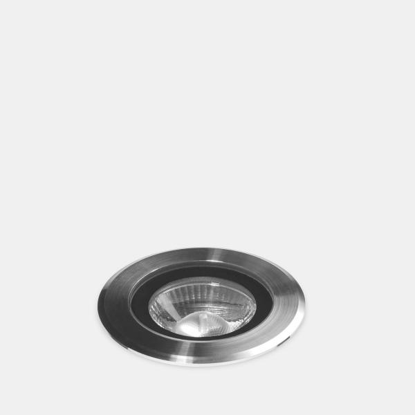 EMPOTRABLE SUELO IP65/IP67 MAX 75mm REDONDO LED 6,5W 3000K PULIDO 423lm