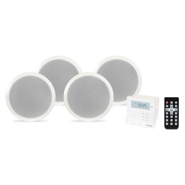 KIT AMPLIFICADOR DE PARED Y 4 ALTAVOCES DE TECHO