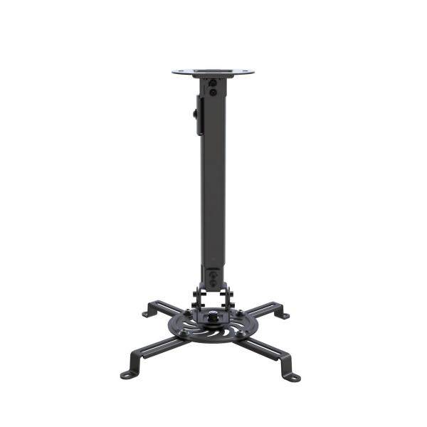 SOPORTE ORIENTABLE Y EXTENSIBLE DE TECHO PARA PROYECTORES NEGRO