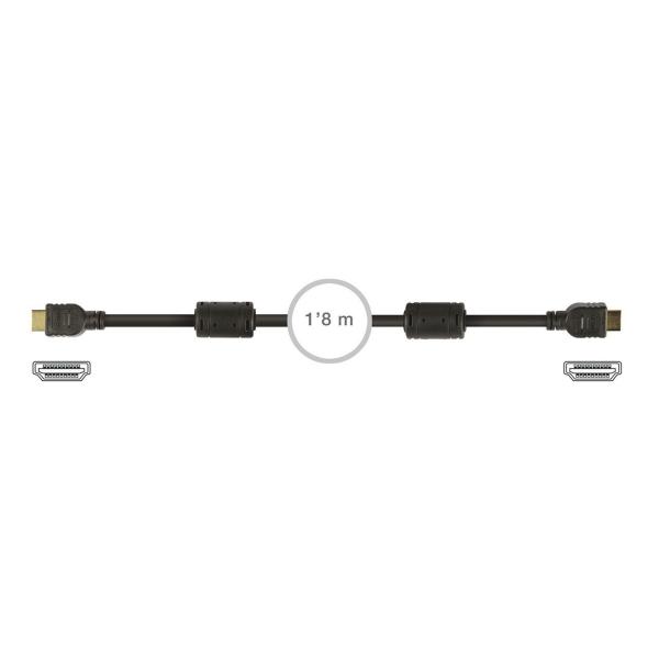 CONEXIN HDMI MACHO-MACHO 28AWG 1,8m