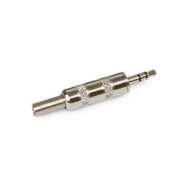 CONECTOR JACK MACHO 3,5mm ESTREO PLATEADO METLICO