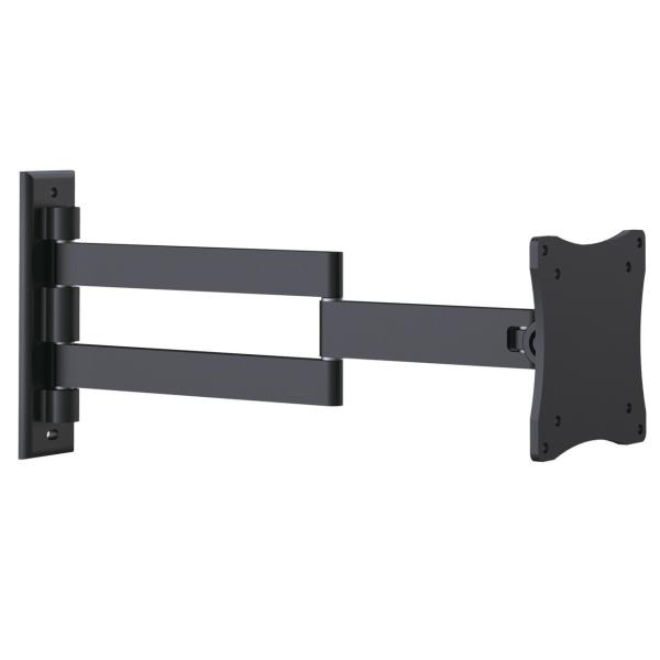 SOPORTE ORIENTABLE BRAZO DOBLE 11cm PANTALLA 10-19" NEGRO