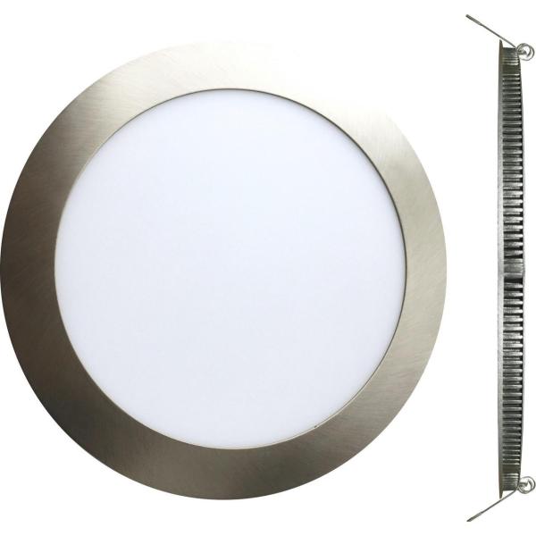 DOWNLIGHT LED CIRCULAR 6W 3000K 120x22mm NIQUEL SATINADO