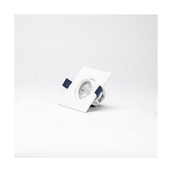 MINI DOWNLIGHT ORIENTABLE 3W CUADRADO BLANCO NEUTRO 45