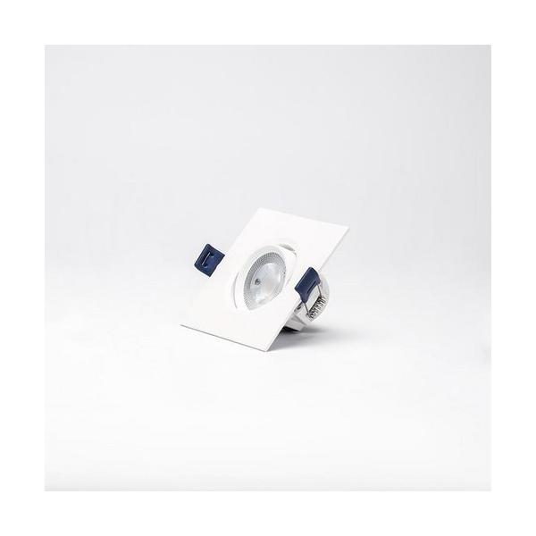 MINI DOWNLIGHT ORIENTABLE 7W CUADRADO BLANCO CLIDO 90