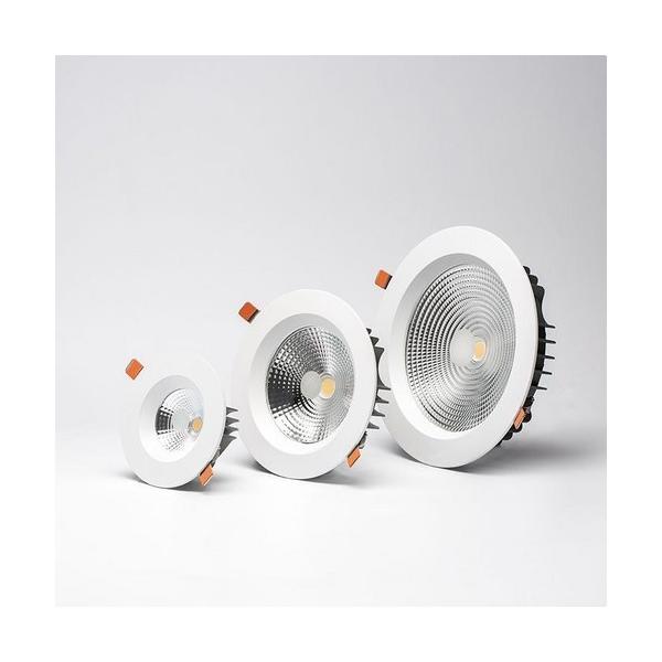 DOWNLIGHT LED REDONDO EMPOTRABLE 15W 1-10V O PULSADOR BLANCO NEUTRO